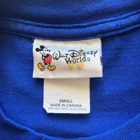Vintage Walt Disney World 2000 Y2K T-Shirt Blue S - Picture 5 of 8
